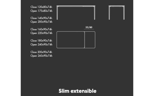 Разтегателна маса SLIM Sovet - 7 - Stolbg.com