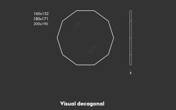 Огледало VISUAL DECAGONAL Sovet - 5 - Stolbg.com