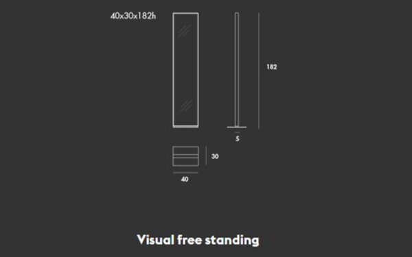 Огледало VISUAL FREE STANDING Sovet - 2 - Stolbg.com
