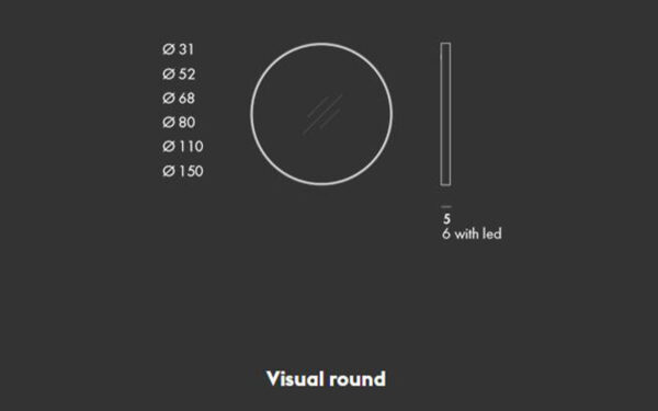 Огледало VISUAL ROUND Sovet - 6 - Stolbg.com