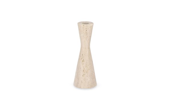 Свещник TIRAK BEIGE TRAVERTINE H20 Bizzotto - 1 - Stolbg.com
