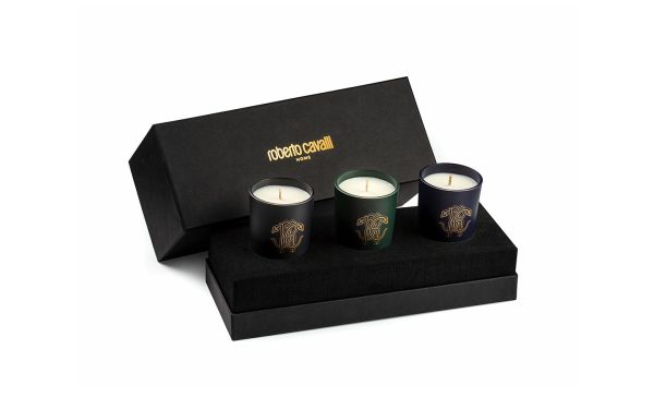 Сет от 3 ароматни свещи GOLD JUNGLE Roberto Cavalli Home Luxury Tableware - 2 - Stolbg.com