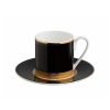 Чаша за кафе с чинийка Python Black Roberto Cavalli Home Luxury Tableware - 1 - Stolbg.com