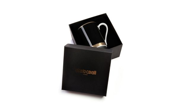 Порцеланова чаша/Мъг Python Black Roberto Cavalli Home Luxury Tableware - 2 - Stolbg.com