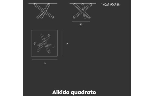 Маса AIKIDO SQUARE Sovet - 2 - Stolbg.com