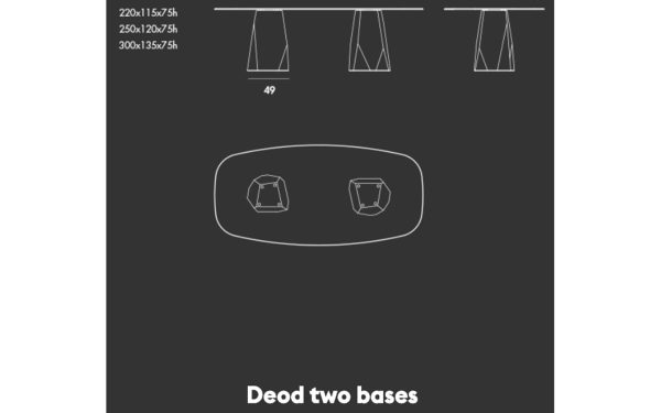 Маса DEOD TWO BASES Sovet - 6 - Stolbg.com