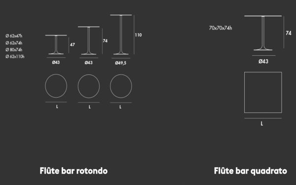 Маса FLÛTE BAR Sovet - 4 - Stolbg.com