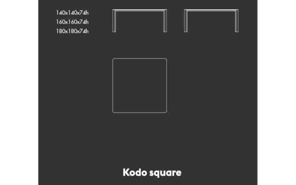 Маса KODO SQUARE Sovet - 4 - Stolbg.com