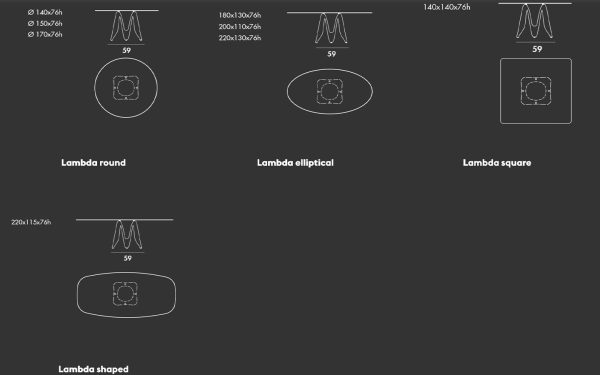 Маса LAMBDA Sovet - 16 - Stolbg.com
