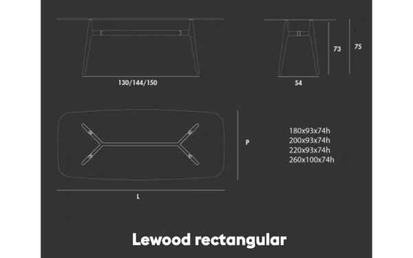 Маса LEWOOD SHAPED 02 Sovet - 3 - Stolbg.com