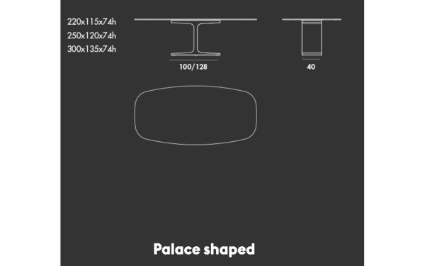 Маса PALACE SHAPED Sovet - 13 - Stolbg.com
