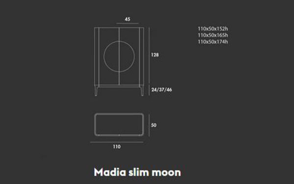 Шкаф MADIA SLIM MOON Sovet - 6 - Stolbg.com
