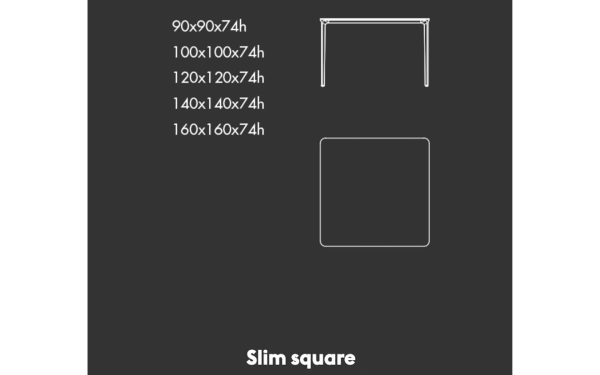 Маса SLIM SQUARE Sovet - 6 - Stolbg.com