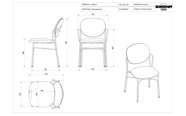 Стол DADA Bontempi - 7 - Stolbg.com