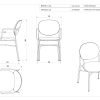 Стол DADA WITH ARMS Bontempi - 7 - Stolbg.com