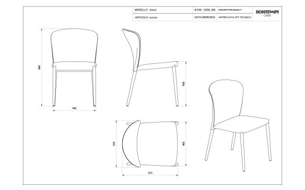 Стол GRACE METAL Bontempi - 4 - Stolbg.com