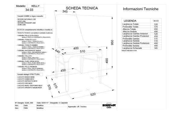 Стол KELLY Bontempi - 5 - Stolbg.com
