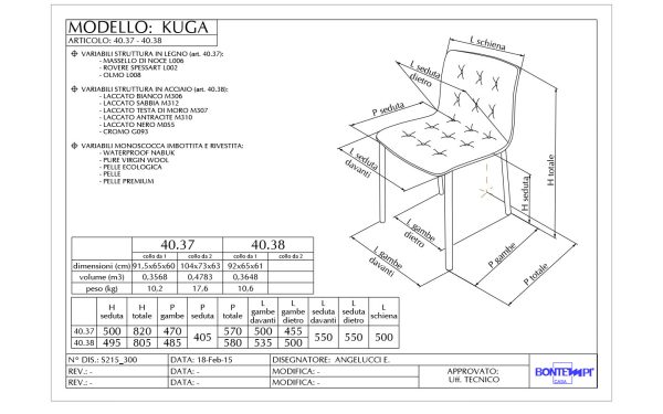 Стол KUGA METAL FRAME Bontempi - 9 - Stolbg.com