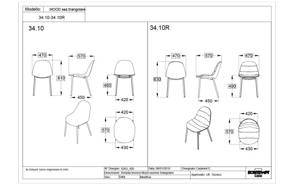 Стол MOOD METAL FRAME Bontempi - 10 - Stolbg.com