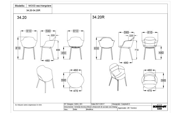 Стол MOOD METAL FRAME Bontempi - 12 - Stolbg.com