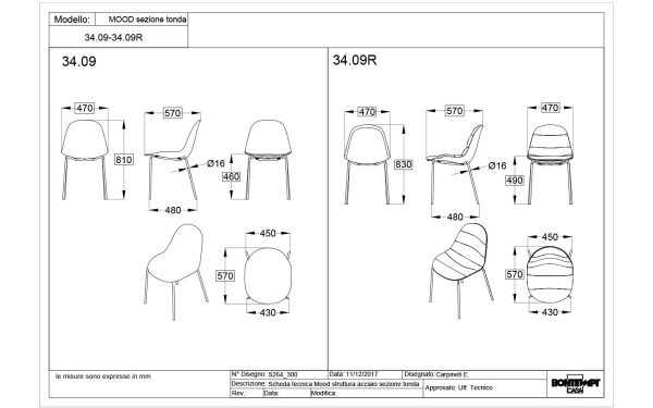 Стол MOOD METAL FRAME Bontempi - 9 - Stolbg.com