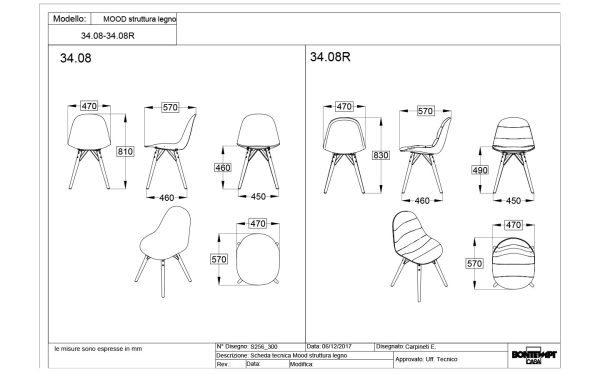 Стол MOOD SOLID WOOD FRAME Bontempi - 8 - Stolbg.com