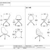 Стол MOOD SWIVEL CENTRAL LEG WITH CASTORS Bontempi - 4 - Stolbg.com