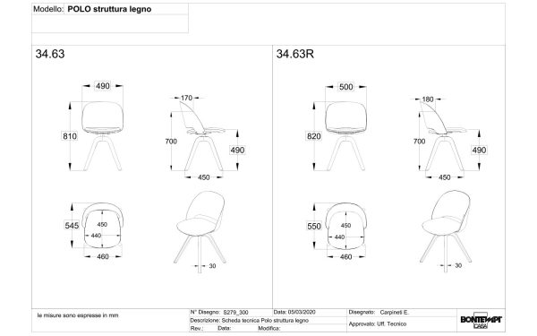 Стол POLO WOOD Bontempi - 3 - Stolbg.com