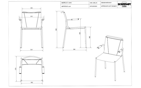Стол SHAPE Bontempi - 11 - Stolbg.com