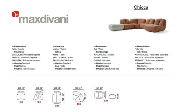 Диван CHICCA Max Divani - 10 - Stolbg.com
