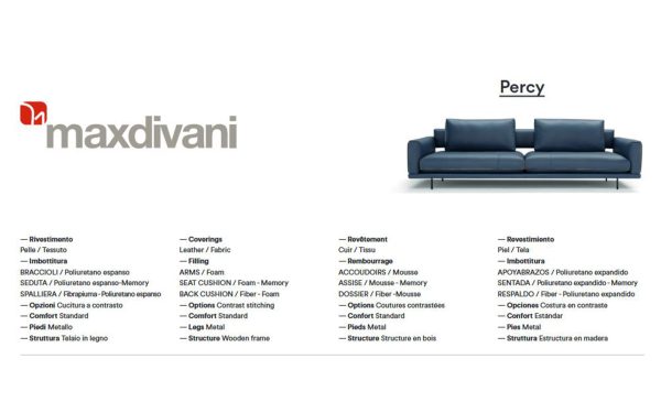 Диван PERCY Max Divani - 11 - Stolbg.com