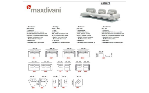 Диван SOSPIRO Max Divani - 9 - Stolbg.com