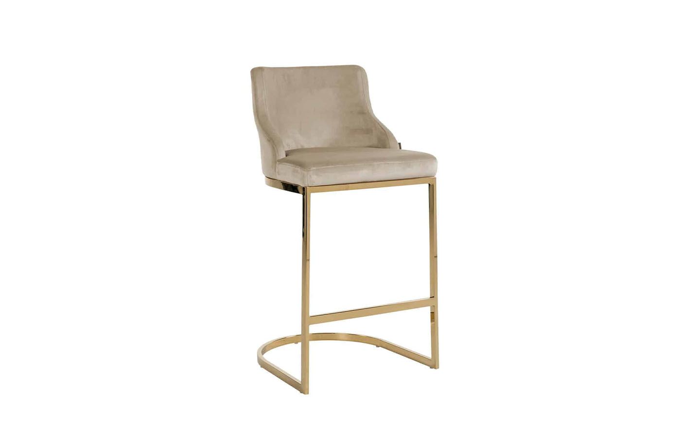 Бар стол BOLTON KHAKI VELVET GOLD Richmond Interiors - 1 - Stolbg.com