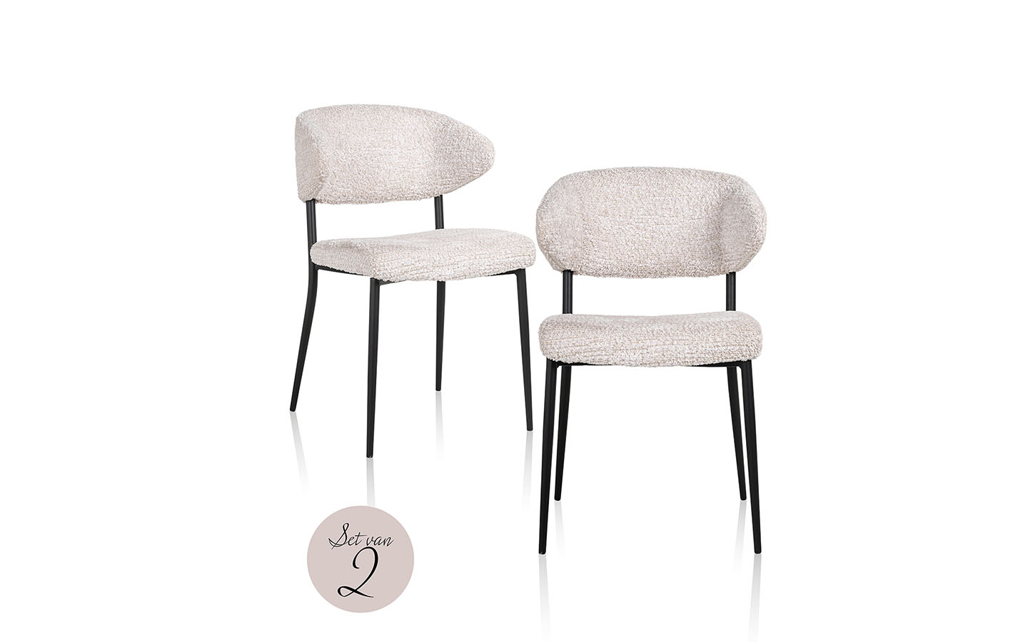 Стол BEA LOVELY CREAM, Сет от 2 Richmond Interiors - 1 - Stolbg.com