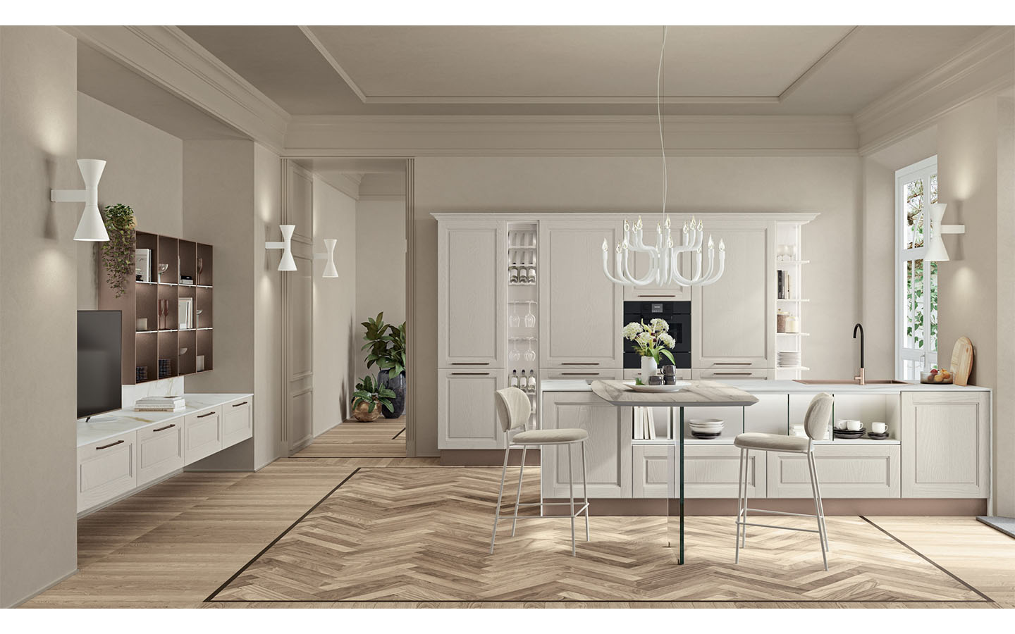 Кухня AGNESE STYLE LUBE Cucine Композиция 7 - 1 - Stolbg.com